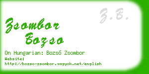 zsombor bozso business card